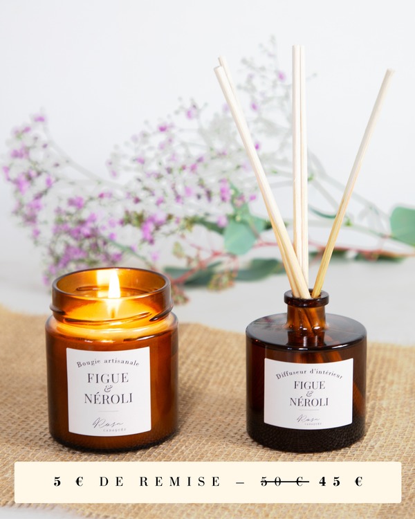 Vela de higos y neroli