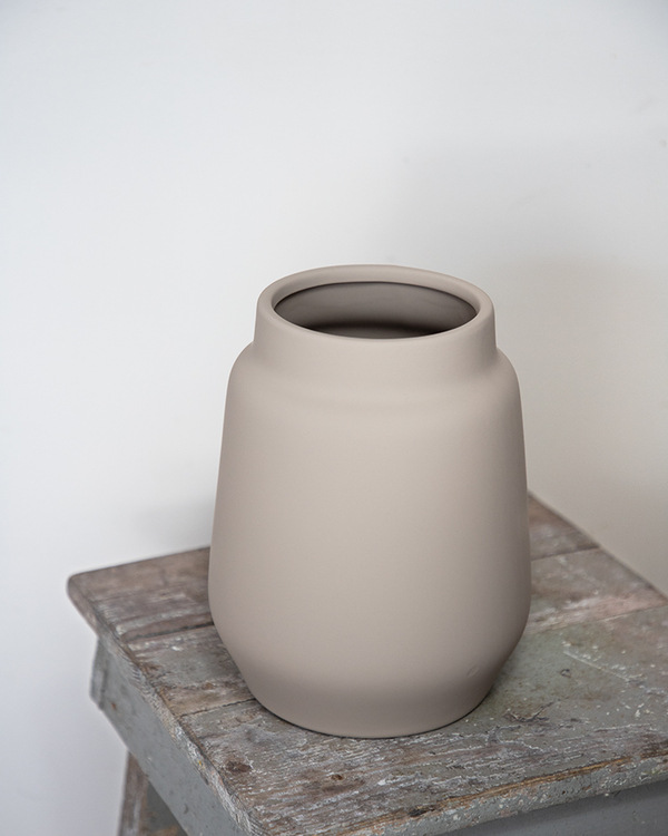 Large nude pink vase