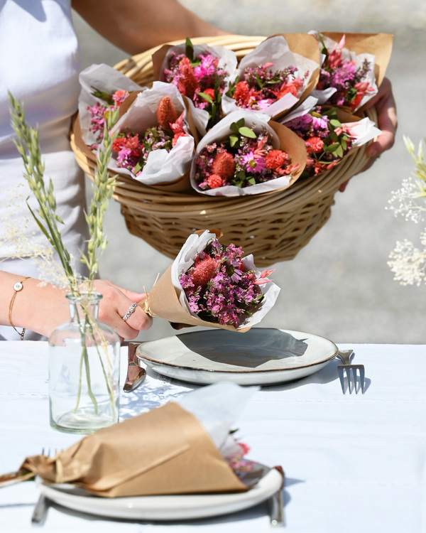 Mini bouquet invités Verano