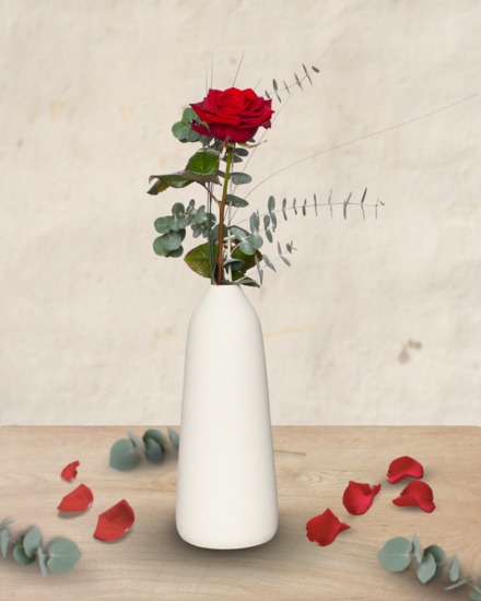 Soliflore Emotion – Rosa Roja y Eucalipto