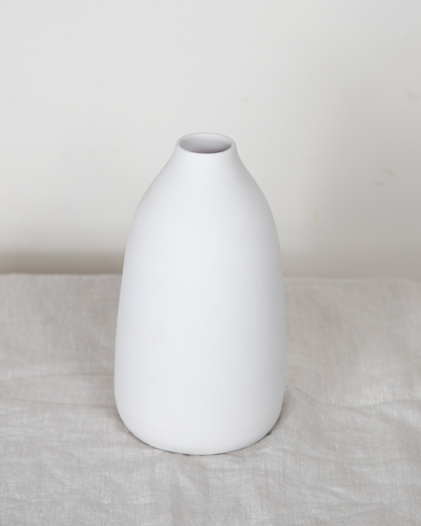 Snow ceramic vase