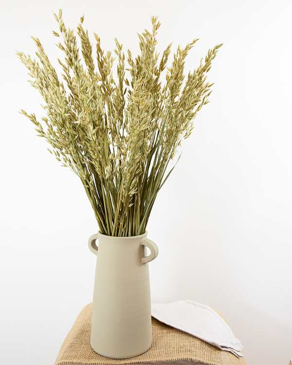 Beige gray vase