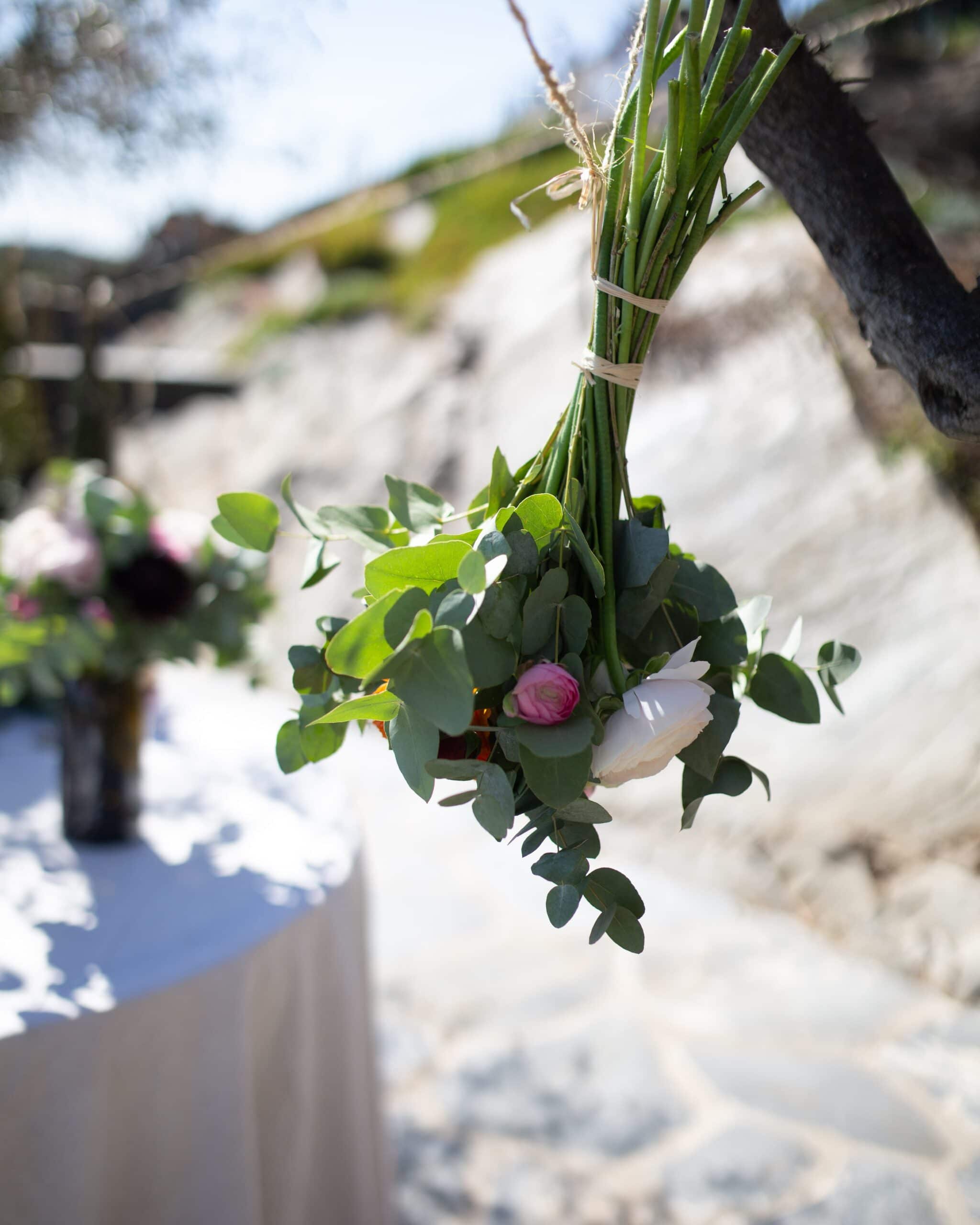 Bouquet de fleurs fraiche Rosa Cadaqués