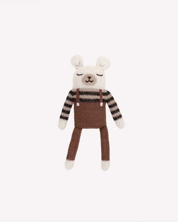 doudou ours polaire doudou ours polaire en laine d'alpaga