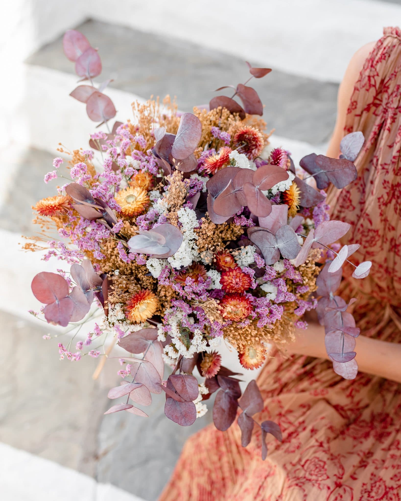 Bouquet de fleurs séchées Rosa Cadaqués