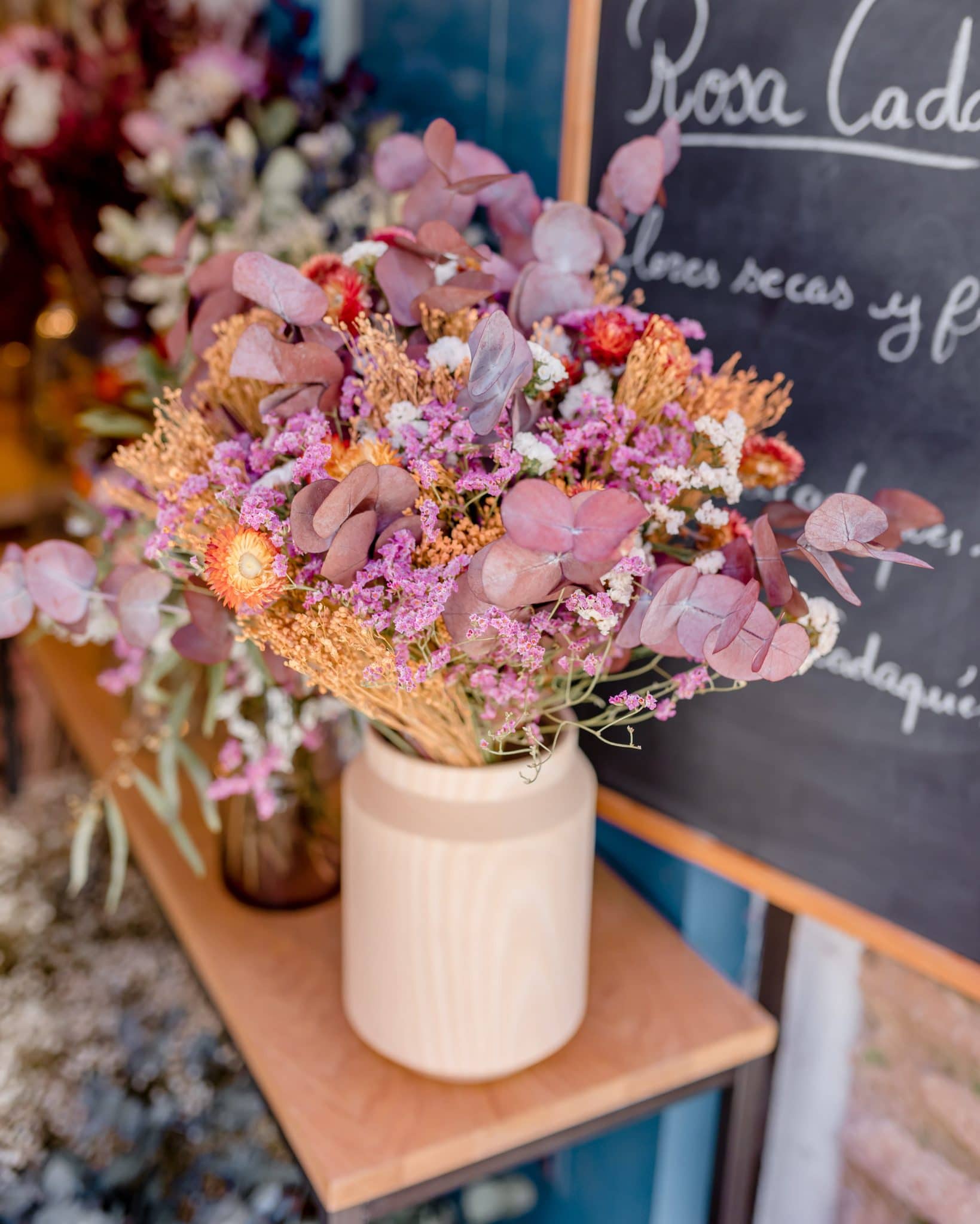 Bouquet de fleurs séchées Rosa Cadaqués