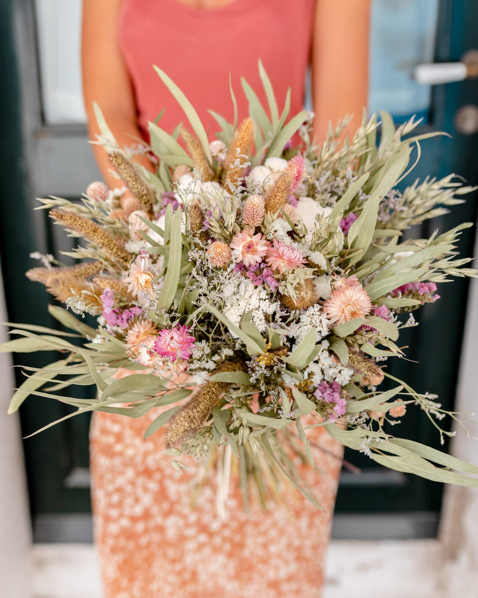 Bouquet de fleurs séchées Sa Riera, un bouquet dz fleurs séchées naturelles et délicates