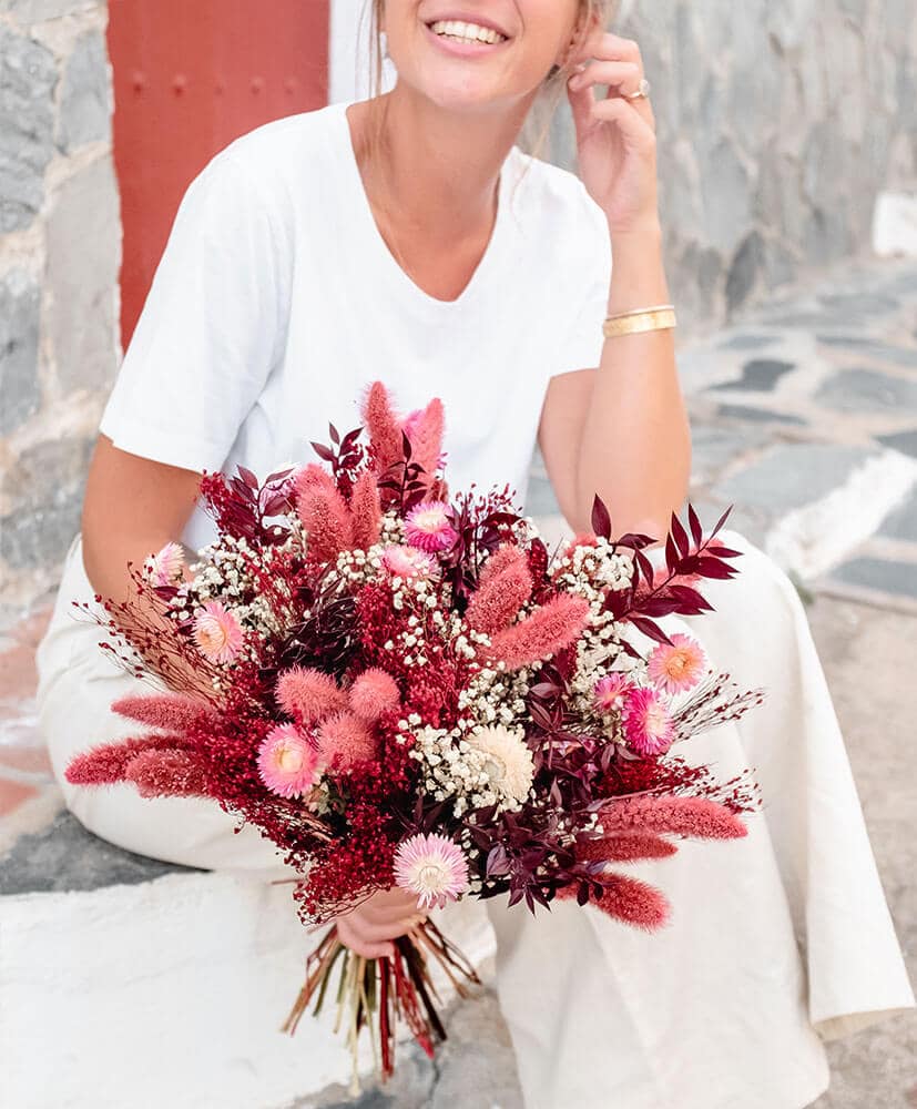 Bouquet de fleurs séchées Begur - Rosa Cadaqués