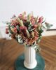 Octobre rose bouquet de fleurs séchées
