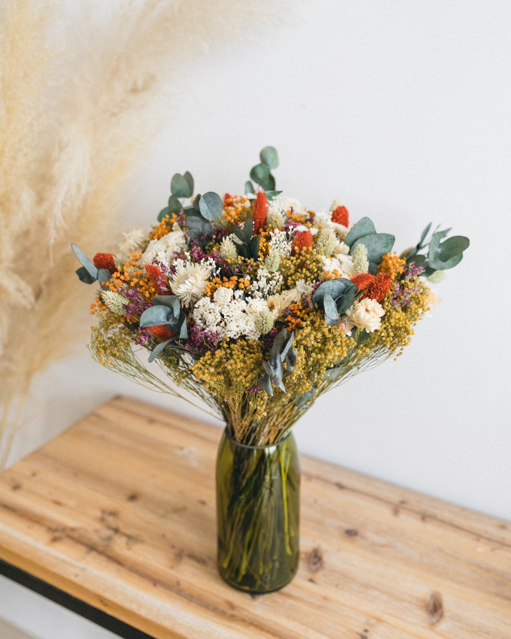 Bouquet fleurs séchées Rosa Cadaqués