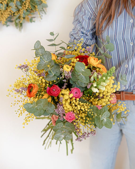 Bouquet frais mimosa Rosa Cadaques