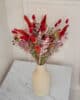 Bouquet-rouge-vase-beige Bouquet rouge en taille S dans le vase beige