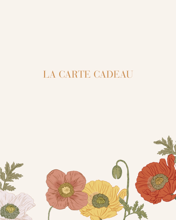 Carte cadeau fleurs séchées Rosa Cadaquès