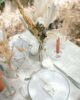 Centre de table mariage blanc