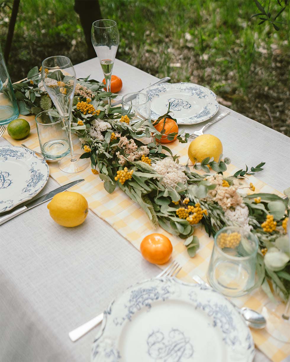 Chemin de table mariage 1