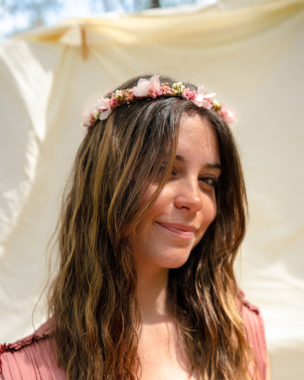 Couronne de fleurs séchées Couronne fleurs séchées Mariage