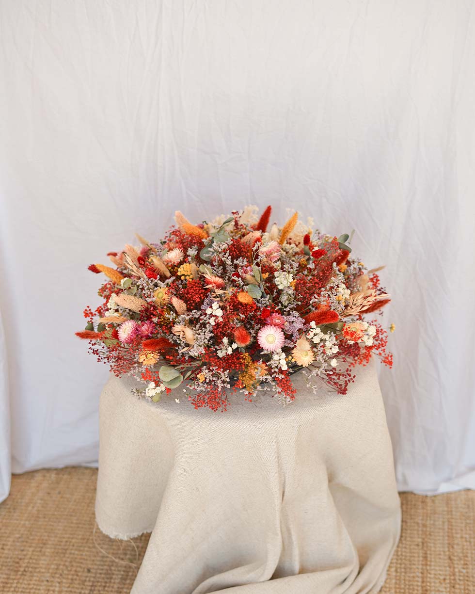 Coussin fleurs deuil