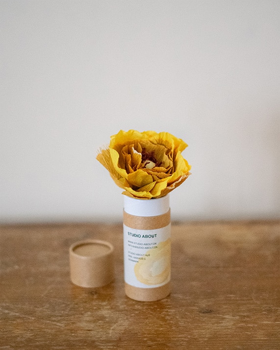 Poppy ochkra 1 fleurs en papier