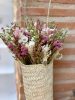 Rosa Cadaqués Fleurs séchées Panier Bouquet Canyelles