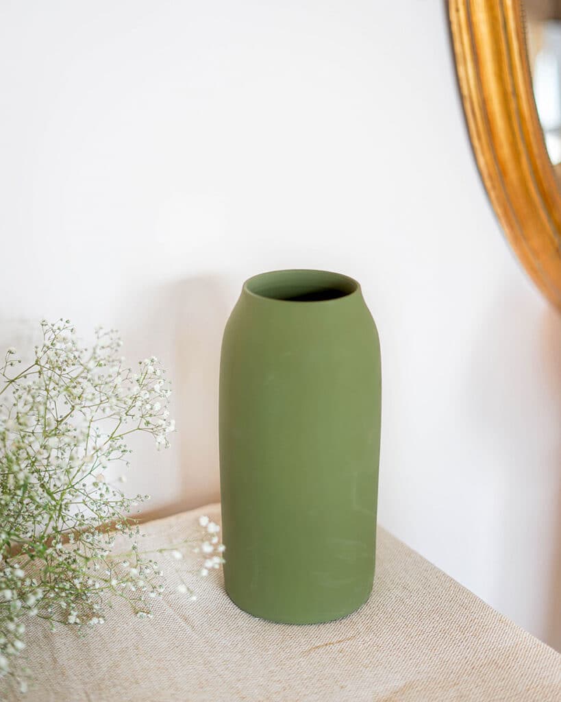 Vase-céramique-kaki-2 Vase céramique kaki
