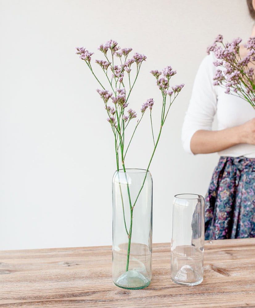 VaseQdebouteilletransparent1 Vase transparent bouteille