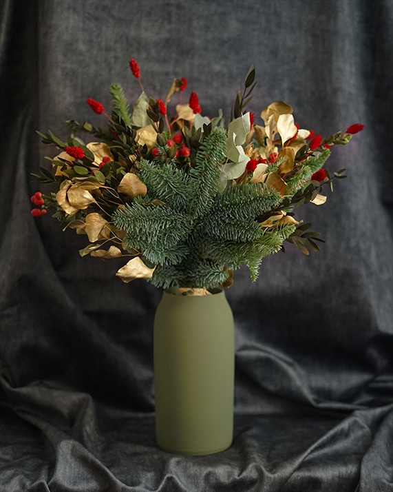 bouquet-noel-rouge-grand bouquet noël rouge grand