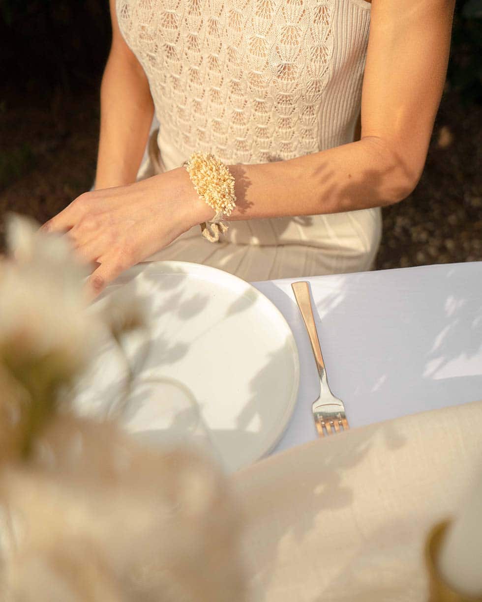 bracelet Blanca en fleurs séchées copie