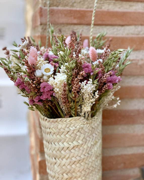 canyelles Panier fleurs séchées