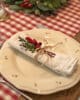 Christmas red napkin decoration