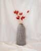vase laine gris